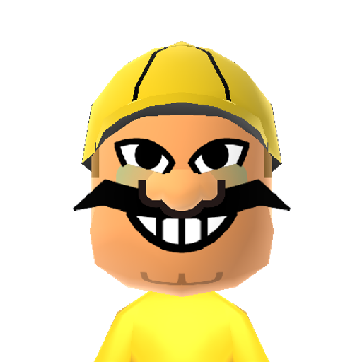Wario Mii character preview