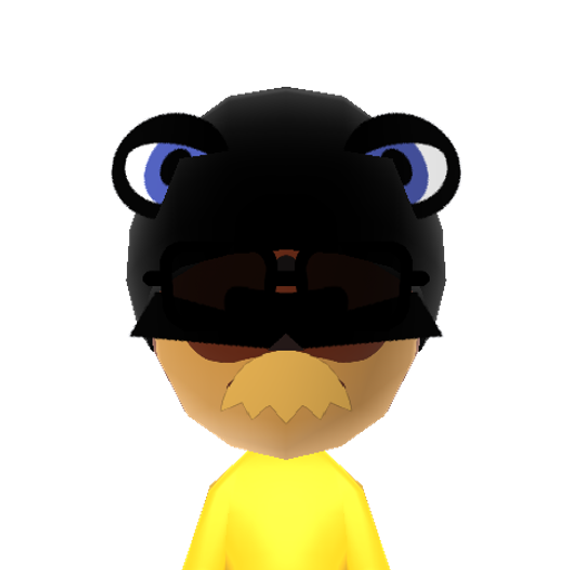 Heliolisk Mii character: An electric type Pokemon from the 6th generation.