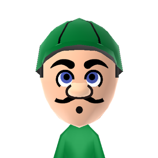 Luigi Mii character preview