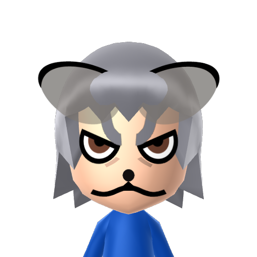 Brit Wolf Mii character: A Mii from Last Day of WaraWara Plaza, a mod for Nintendo Wii U (WaraWara Plaza)