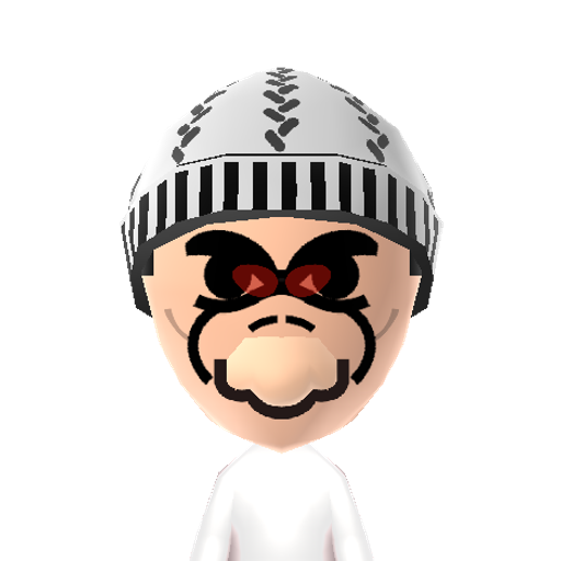 Dry bones Mii character: One of Mario's enemies.