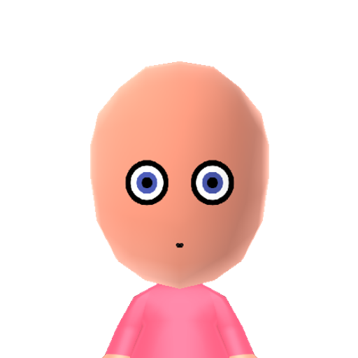 Pinky Mii character: The pink ghost from Pac-Man.