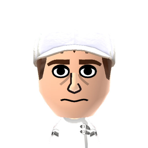 Francis Mii character: (Source: https://www.reddit.com/r/tomodachilife/comments/1dbbvmv/)
