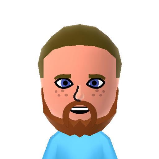 Bruncle Mii character: A Mii from Microwave Society's streams