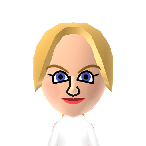 Irina Mii character: A Mii from Wii Sports Club Resort, a mod for Wii Sports Resort.