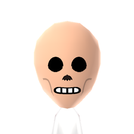 skeleton Mii character preview