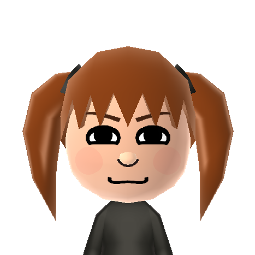 みぃ Mii character: A Default Mii from AKB48+Me, If you don't have any Female Miis saved in your Mii Maker, the game will give you 3 Miis to select from