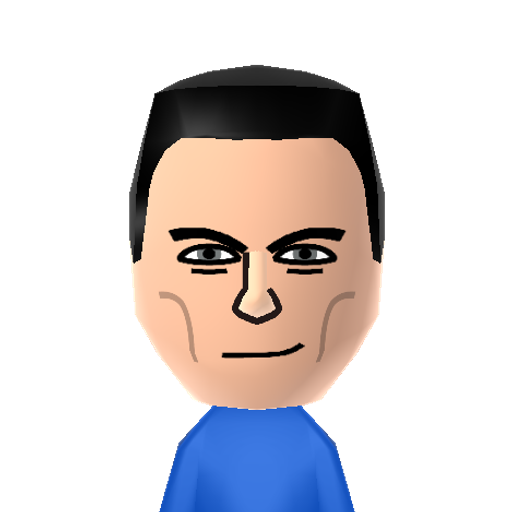 G-Man Mii character: The... ever-mysterious... man in a blue suit (from "Half-Life"). Works for... a higher power. Always seems... to be there... watching... people of interest. Has a rather... odd... speech pattern.