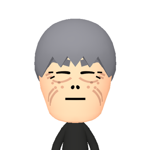 碧碳碩碣禎福禍種稱窪 Mii character: This Mii is from the Switch SDK as a SampleDB Mii.