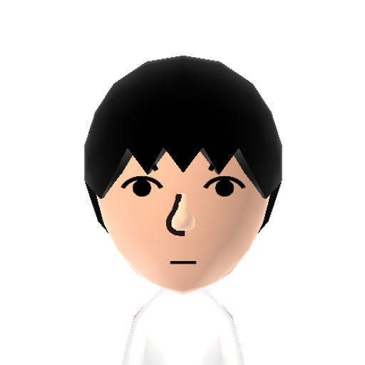 りく Mii character: A Mii used for Nintendo Network ID riku0605w by りく.