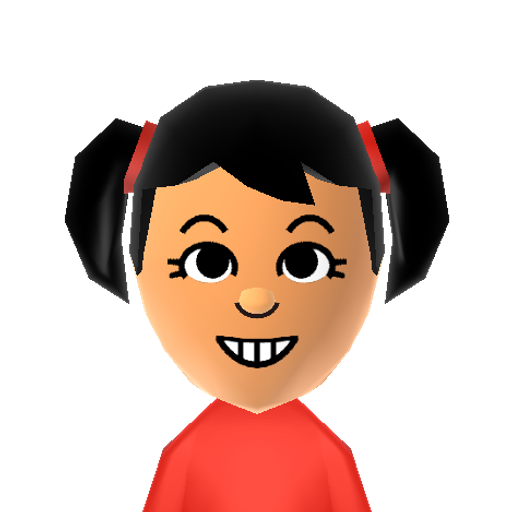 Amber Mii character: A Mii from Wii Sports Resort: Meme Squad, a mod for Wii Sports Resort