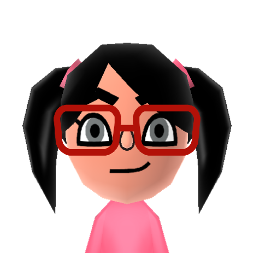 Cylindria Mii character: Or Cilly for short. She's from Disney XD's "Pac-Man and the Ghostly Adventures".