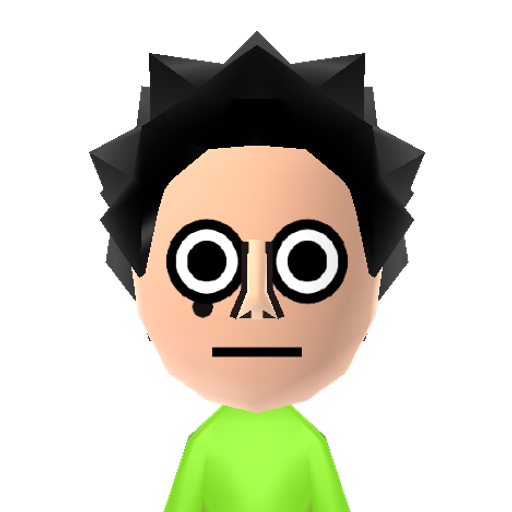 OwakCX Mii character: A Mii from Jackson's WSR Mod, a mod for Wii Sports Resort.