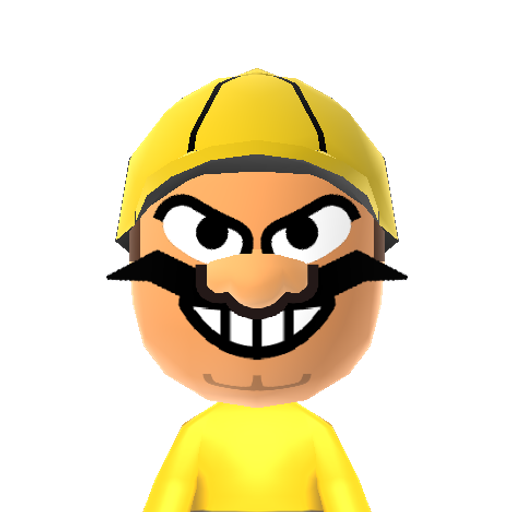 Wario Mii character preview