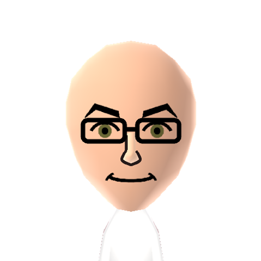 DeanPelton Mii character: Jim Rash's character from "Community". Outside of the school, he's just a Craigular joe.
