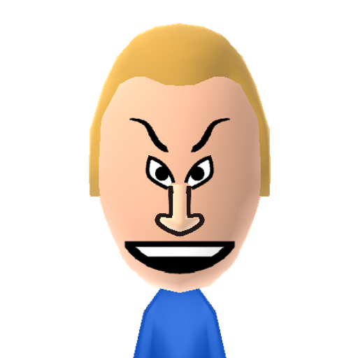 Beavis Mii character preview
