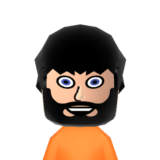 Jirard Mii character: From the "That One Video Gamer" channel on YouTube, known for 100% completing games and reviewing them. Goes by the name "The Completionist".
