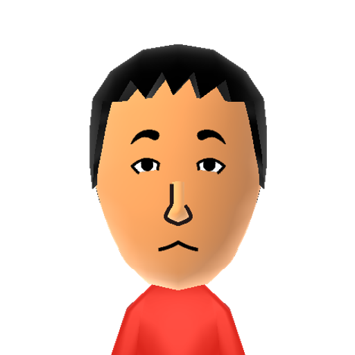 もとすぎくん Mii character: a Happy Hammerin' Staff Mii