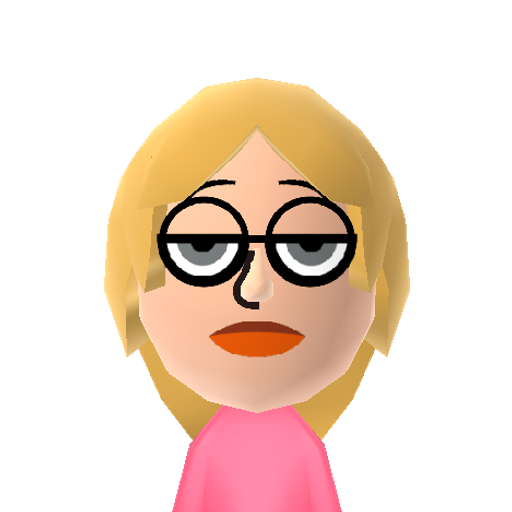 Francine S Mii character: The mother from Seth MacFarlane's cartoon "American Dad!", voiced by Wendy Schaal.