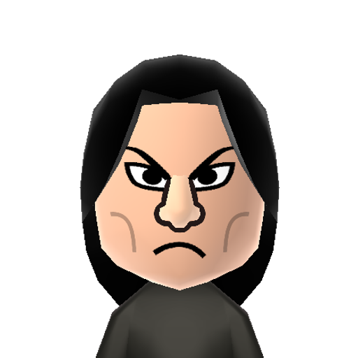Snape Mii character: Potions teacher from the Harry Potter series. Head of Slytherin House.
