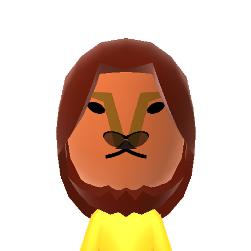 Lion King Mii character preview