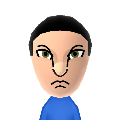 Jake Sully Mii character: Ex-marine in his Na'vi form from the movie "Avatar".