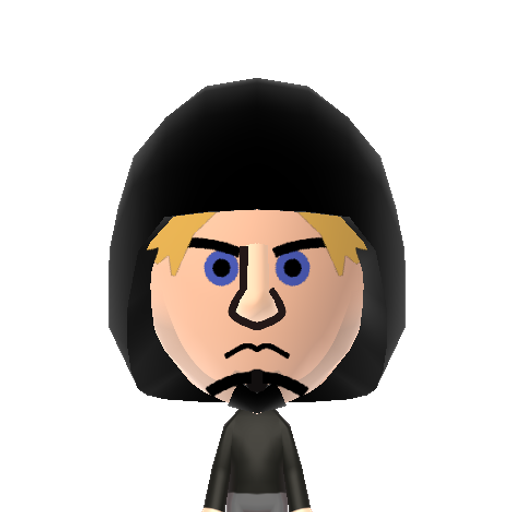 WWII Guy Mii character: A soldier from the days of World War Two.