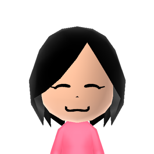 <3 Mii character: This is a Mii uploaded for the 3DS version and distributed by Mii Central for both the 3DS and Switch versions of Miitopia.