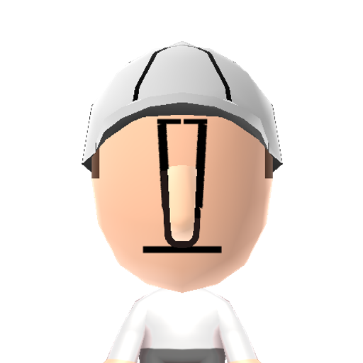 Wii Mii character: Its a Wii Mii with the name as a Wii, and theres also a hat on him :)