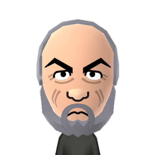 Mr.Connery Mii character: Academy Award winning Scottish actor. Famous roles include James Bond, Indiana Jones' father, and memorable parts in "The Untouchables", "The Hunt for Red October", and "The Rock".