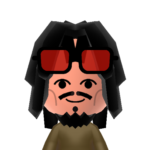 Lego Jack Mii character: Lego Captain Jack Sparrow, from the Pirates of the Caribbean series and video game.