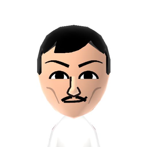 Tesla Mii character: The famous inventor from the electric age of America.