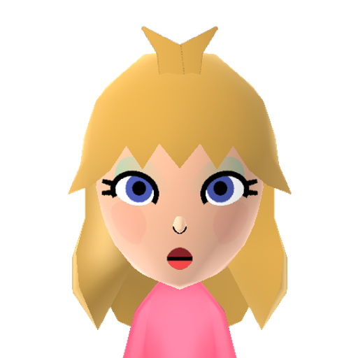 Peach Mii character preview