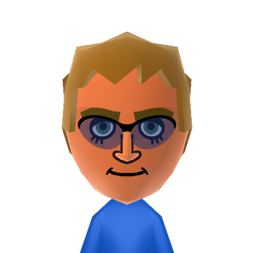Barry Mii character: A Mii from Wii Sports Club Resort, a mod for Wii Sports Resort.