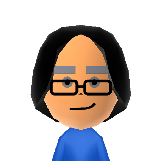 Evander Mii character: A Mii from Jackson's WSR Mod, a mod for Wii Sports Resort.