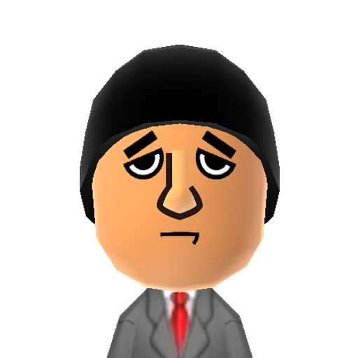 Lennon Mii character: cartoon based mii of John Lennon from the Beatles.