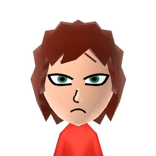 Gaara Mii character: The "Sand Demon" from the anime/manga "Naruto."