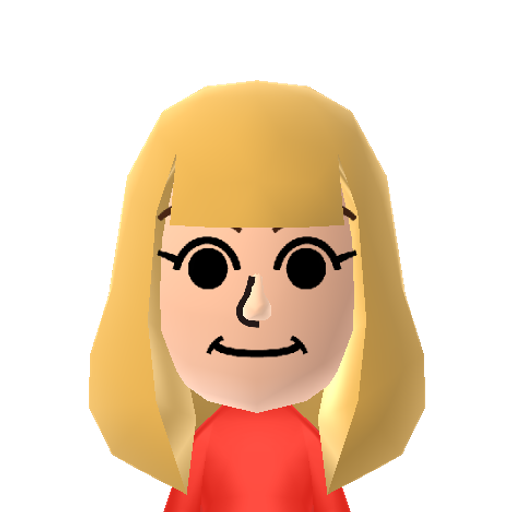 Holly Mii character: NNID: hollywraight