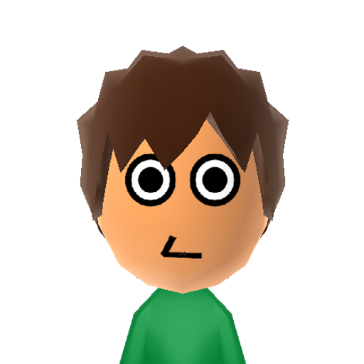 Edd Gould Mii character: He is the main character and the creator of the youtube animated series Eddsworld.