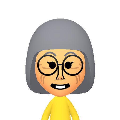 вгдежзийкл Mii character: This Mii is from the Switch SDK as a SampleDB Mii.