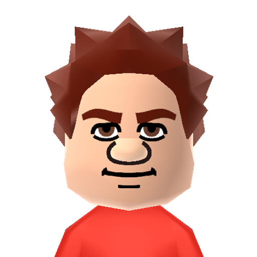 W-It Ralph Mii character: Main character from the animated movie of the same name, "Wreck-it Ralph"