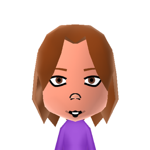 A.Hannigan Mii character: Actress from "My Stepmother Is an Alien", "Buffy the Vampire Slayer", the "American Pie" movies, and "How I Met Your Mother".