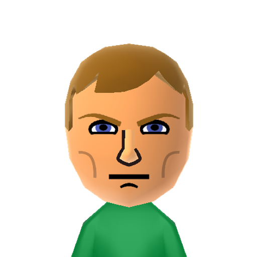Doomguy Mii character: From the "Doom" series of games.