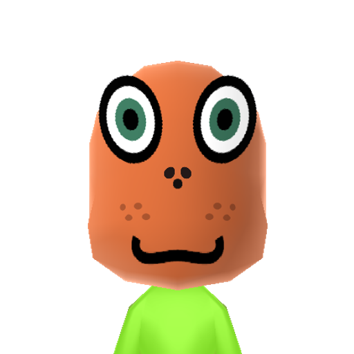 Frog Mii character preview