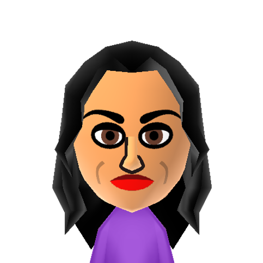 Miranda Mii character: Very famous on the Internet, in her words, and loves to sing, is a magician, act, dance, and many more. She claims she has many baes. Miranda hates porn, is not a sinner, and does covers over songs.