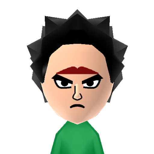 Bardock Mii character: Goku's father who tried to stop Freiza in the "Dragon Ball" series.