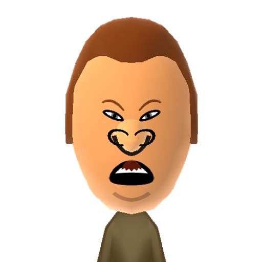 Butt-head Mii character preview