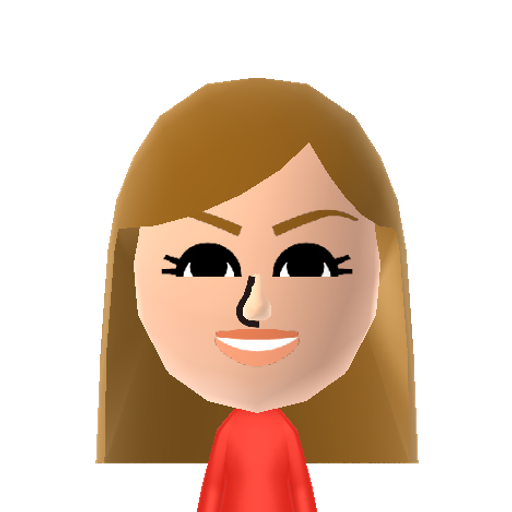 Katarzyna Mii character: a Staff Mii from Skater Cat