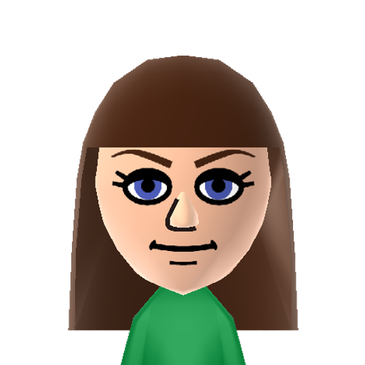 Kerstin Mii character: A Mii used for Nintendo Network ID Keicee by Kerstin.