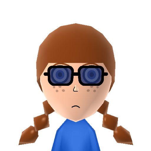 Freckles Mii character: The high school student alien from "Space Dandy"